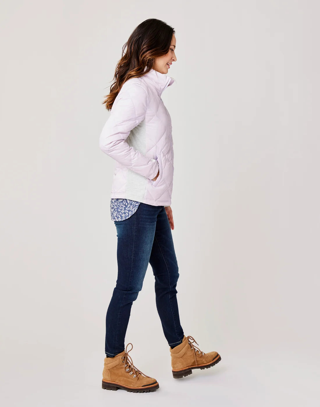 Horizon Down Jacket: Lavender - FINAL SALE