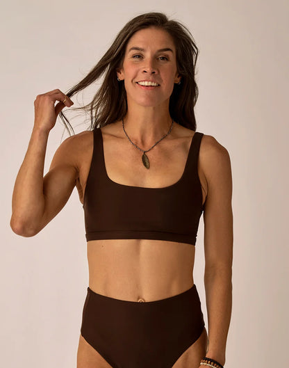 Korbyn Compression Top: Coffee
