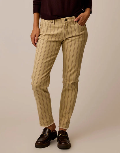 Carson Jean: Rose Taupe Stripe