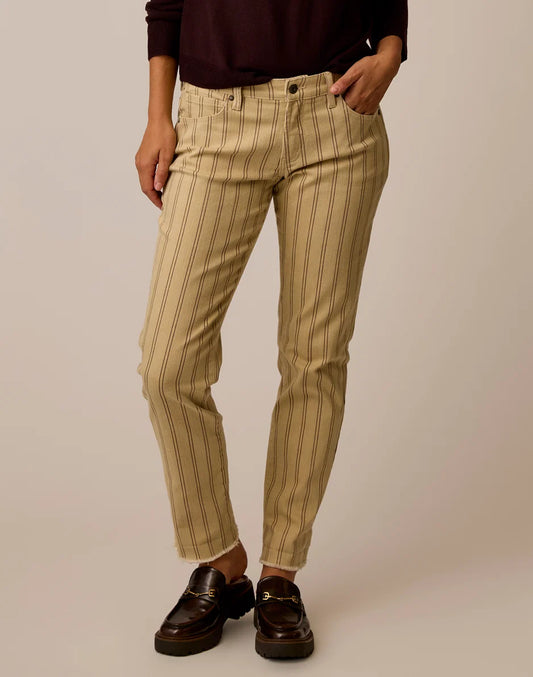 Carson Jean: Rose Taupe Stripe