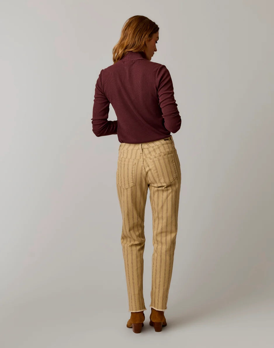 Carson Jean: Rose Taupe Stripe