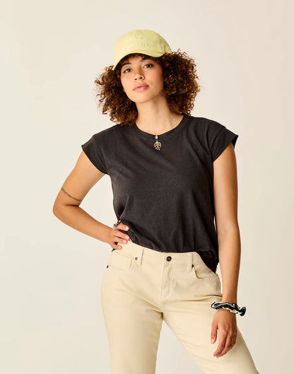 Astrid Hemp Tee: Black