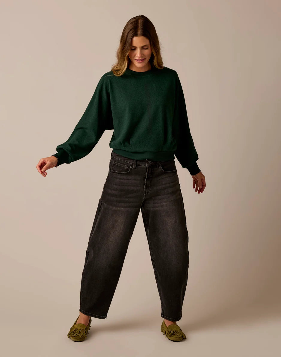 Anneke Supersoft Dolman: Dark Pine Heather