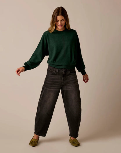 Anneke Supersoft Dolman: Dark Pine Heather
