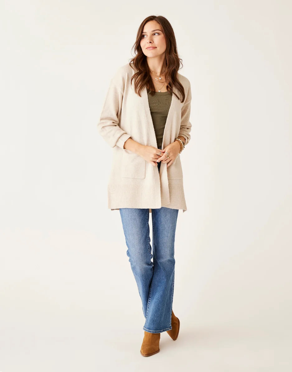 Aster Fuzzy Topper: Oatmeal Heather - FINAL SALE