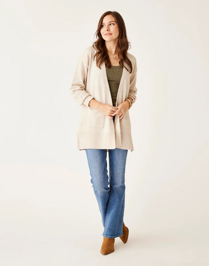 Aster Fuzzy Topper: Oatmeal Heather - FINAL SALE