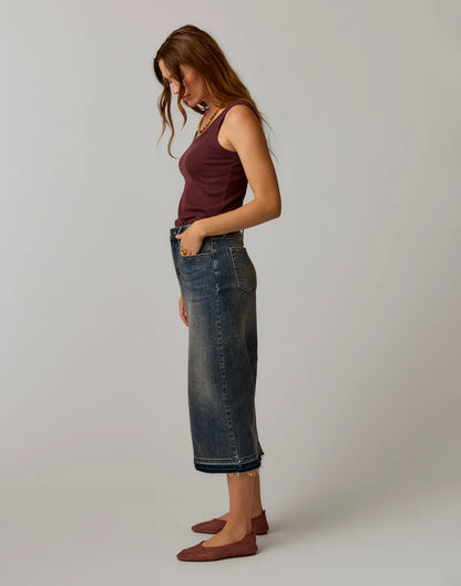 Atlas Denim Skirt: Favorite Fade