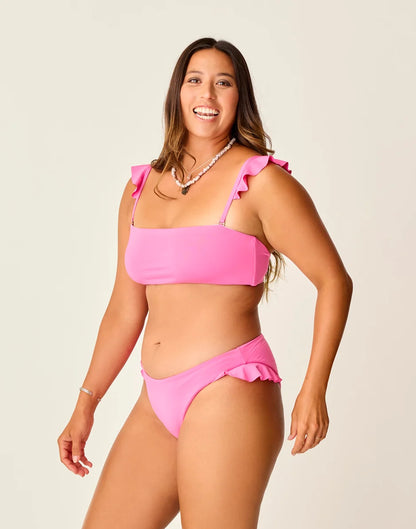 Bev Ruffle Bottom: Hot Pink - FINAL SALE