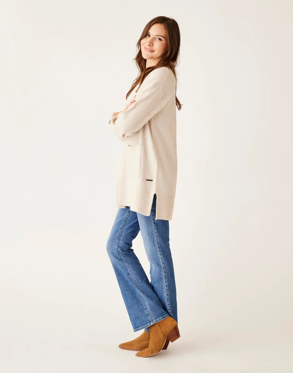 Aster Fuzzy Topper: Oatmeal Heather - FINAL SALE