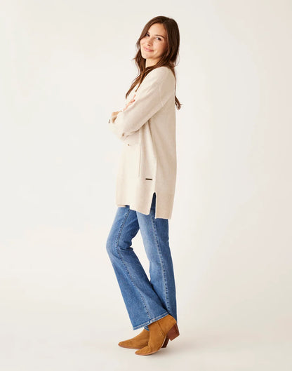 Aster Fuzzy Topper: Oatmeal Heather - FINAL SALE