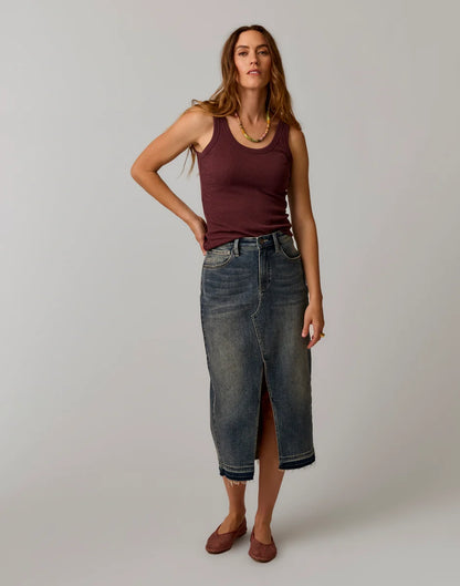 Atlas Denim Skirt: Favorite Fade