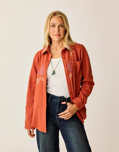 Fairbanks Supersoft Shirt: Copper Zig Zag - FINAL SALE