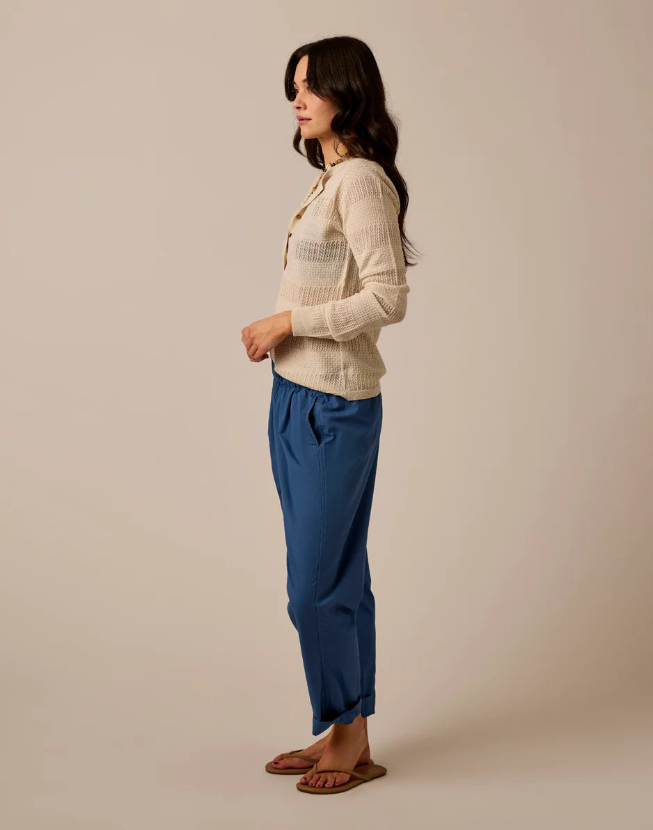 Amara Pointelle Sweater: Birch