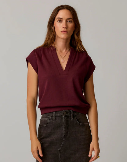 Cate Pullover: Sangria