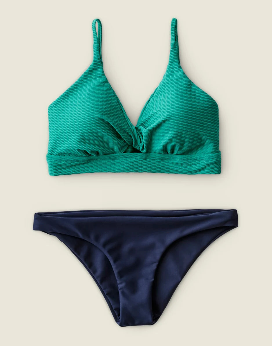 Elba Top: Jade Texture - FINAL SALE