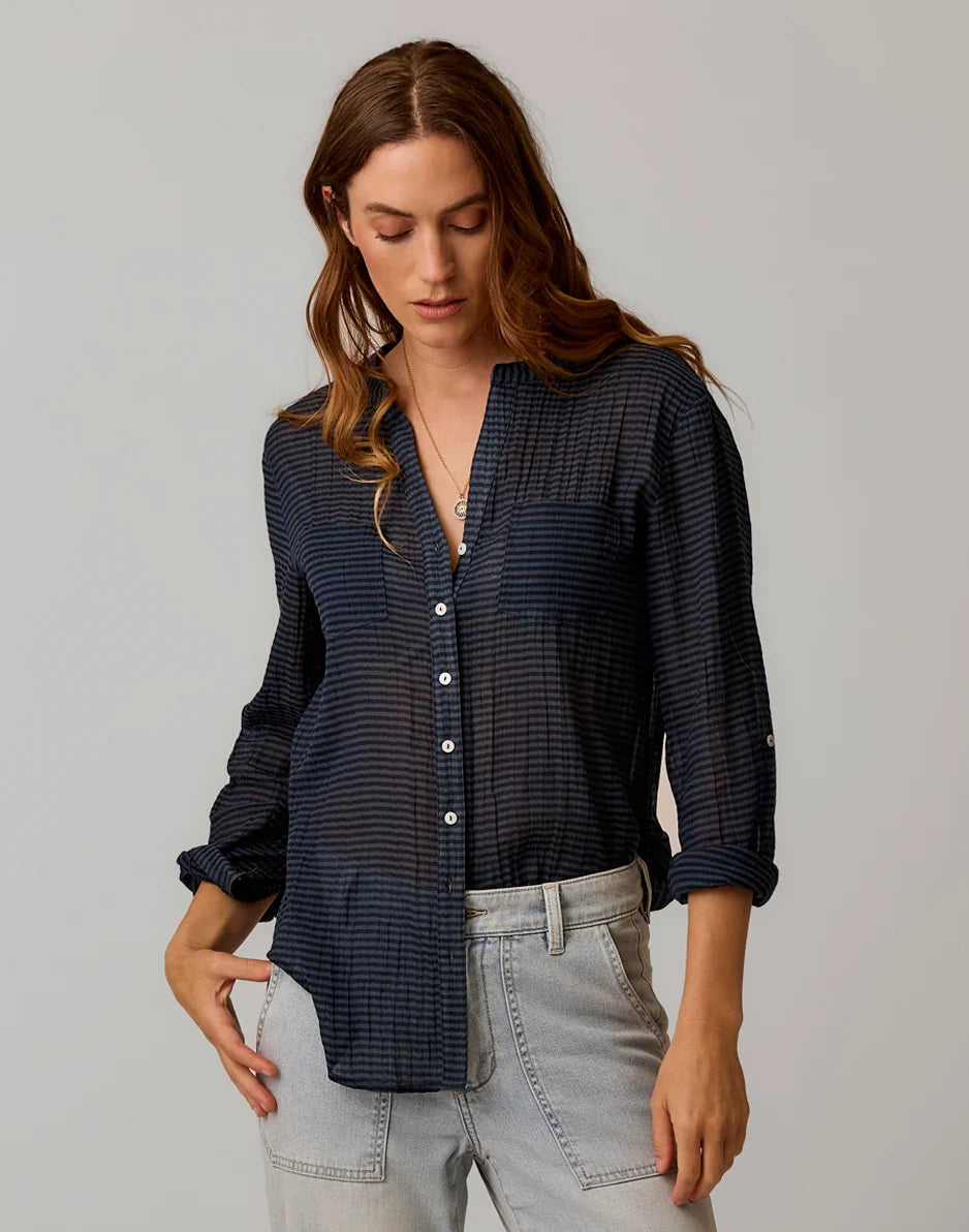 Dylan Gauze Tunic: Orion Stripe