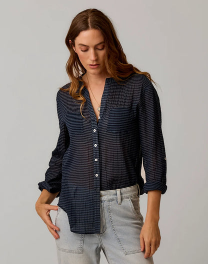 Dylan Gauze Tunic: Orion Stripe