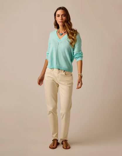 Georgie Sweater: Light Aqua