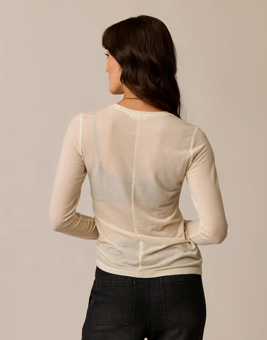 Lea Tissue Crewneck: Birch