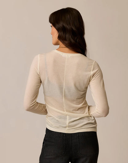 Lea Tissue Crewneck: Birch