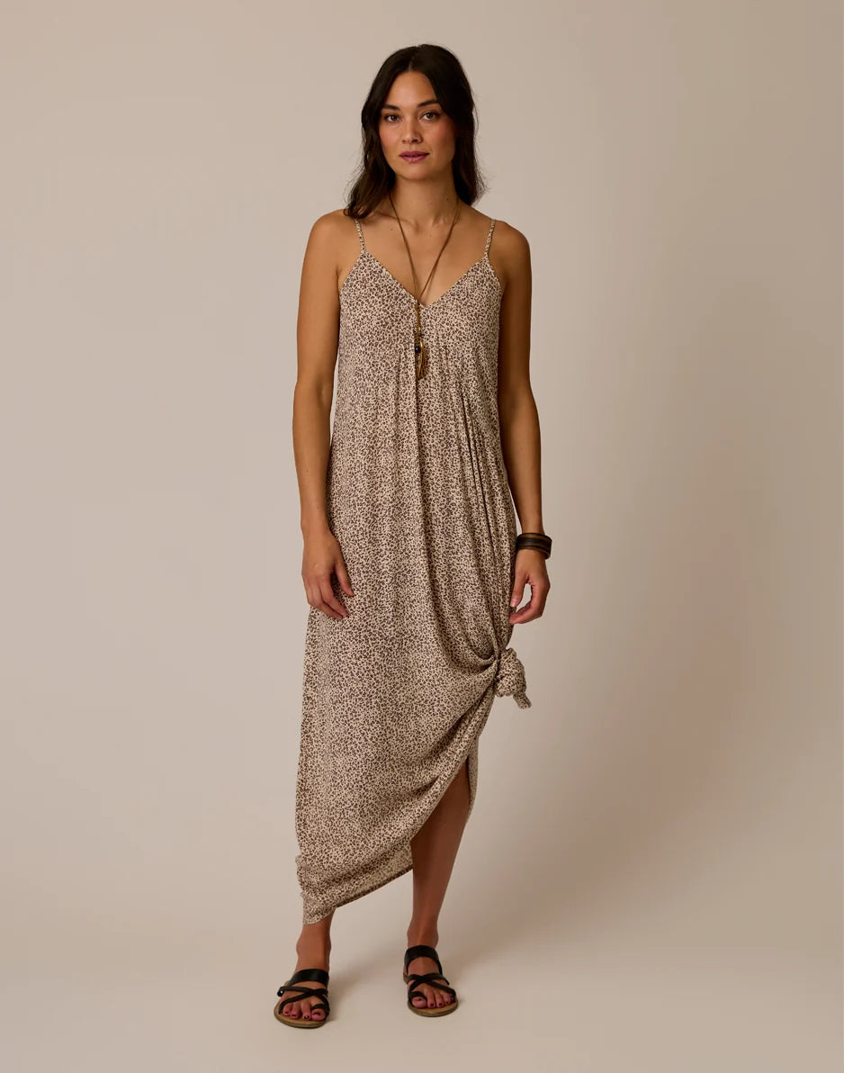 Jordy Slip Dress: Leopard