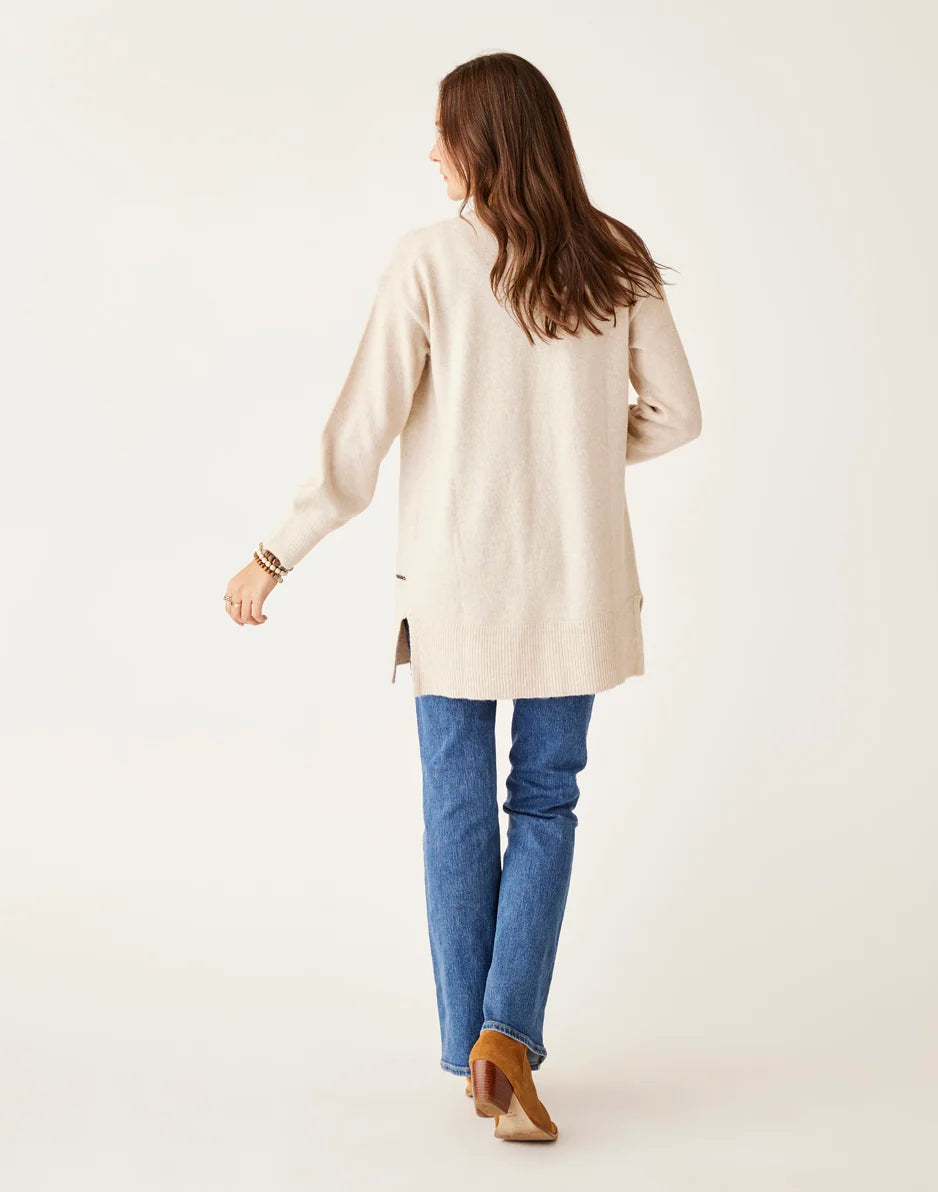 Aster Fuzzy Topper: Oatmeal Heather - FINAL SALE