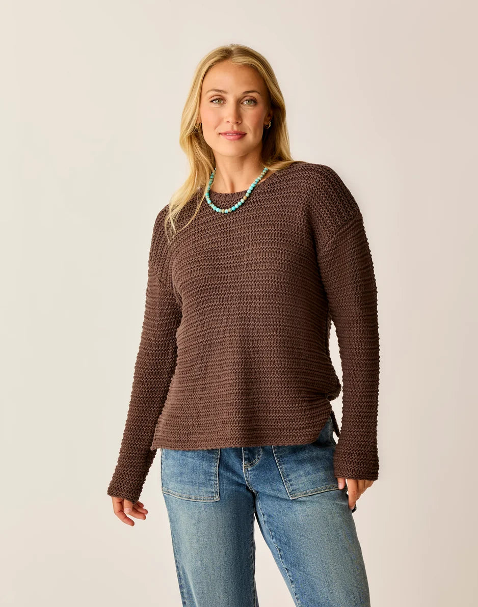 Clarissa Sweater: Espresso - FINAL SALE