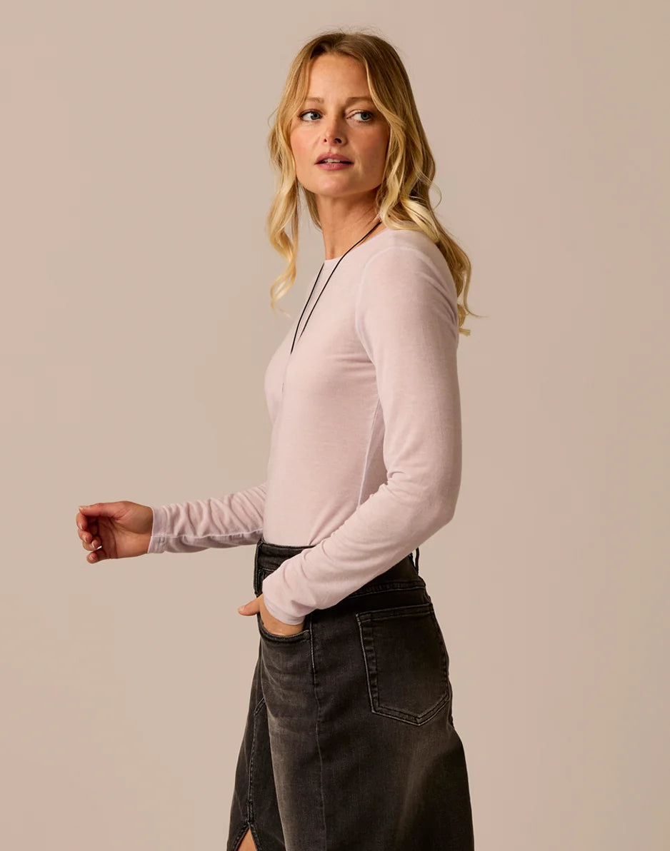 Lea Tissue Crewneck: Dawn