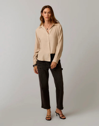 Angela Kindsilk Top: Cement