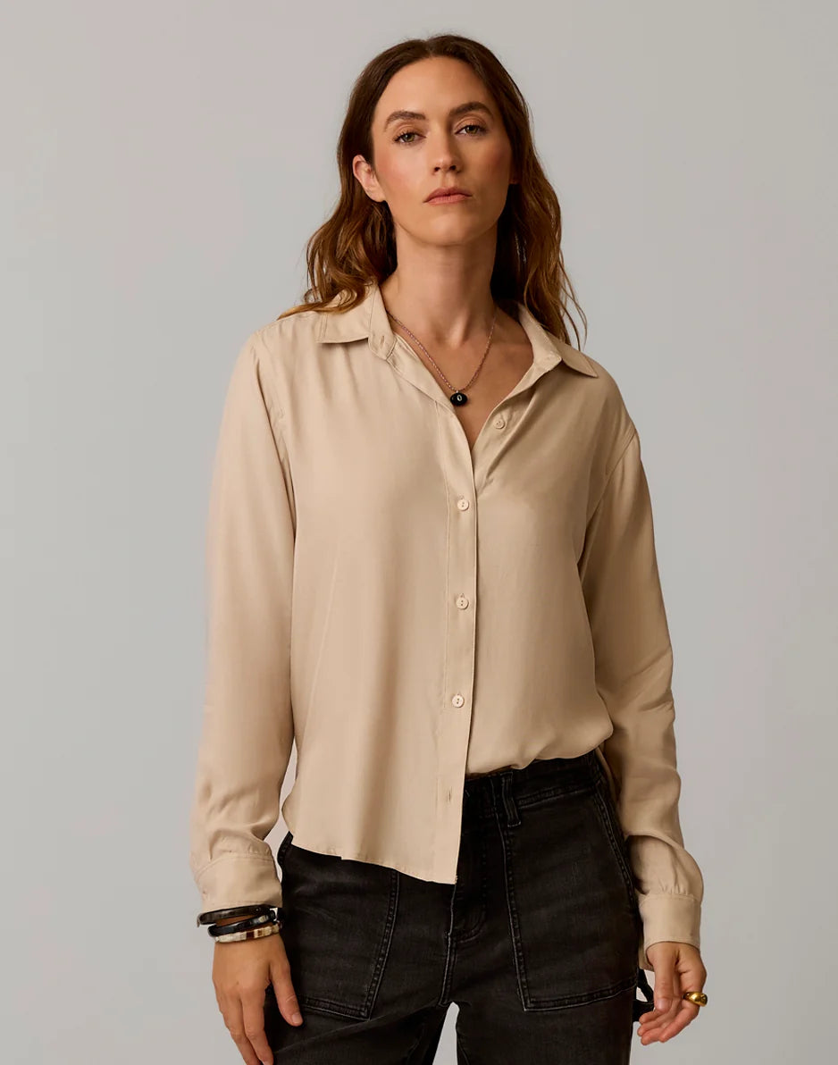 Angela Kindsilk Top: Cement