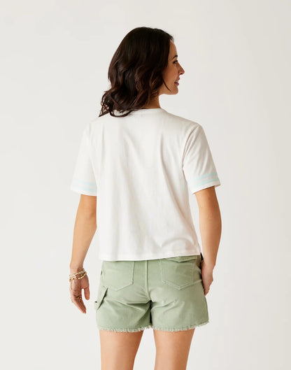 Ainslee Boxy Tee: Cloud - FINAL SALE