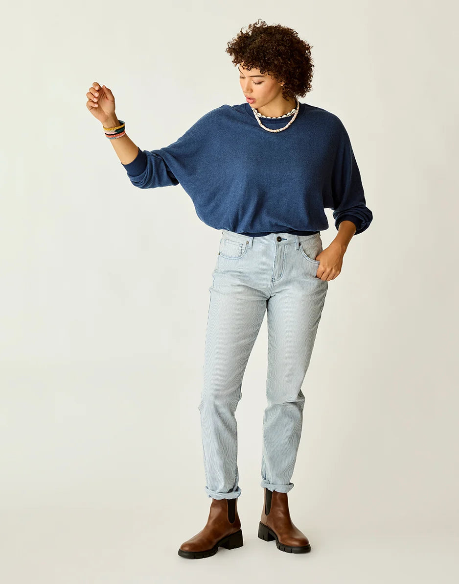 Anneke Supersoft Dolman: Navy Heather - FINAL SALE