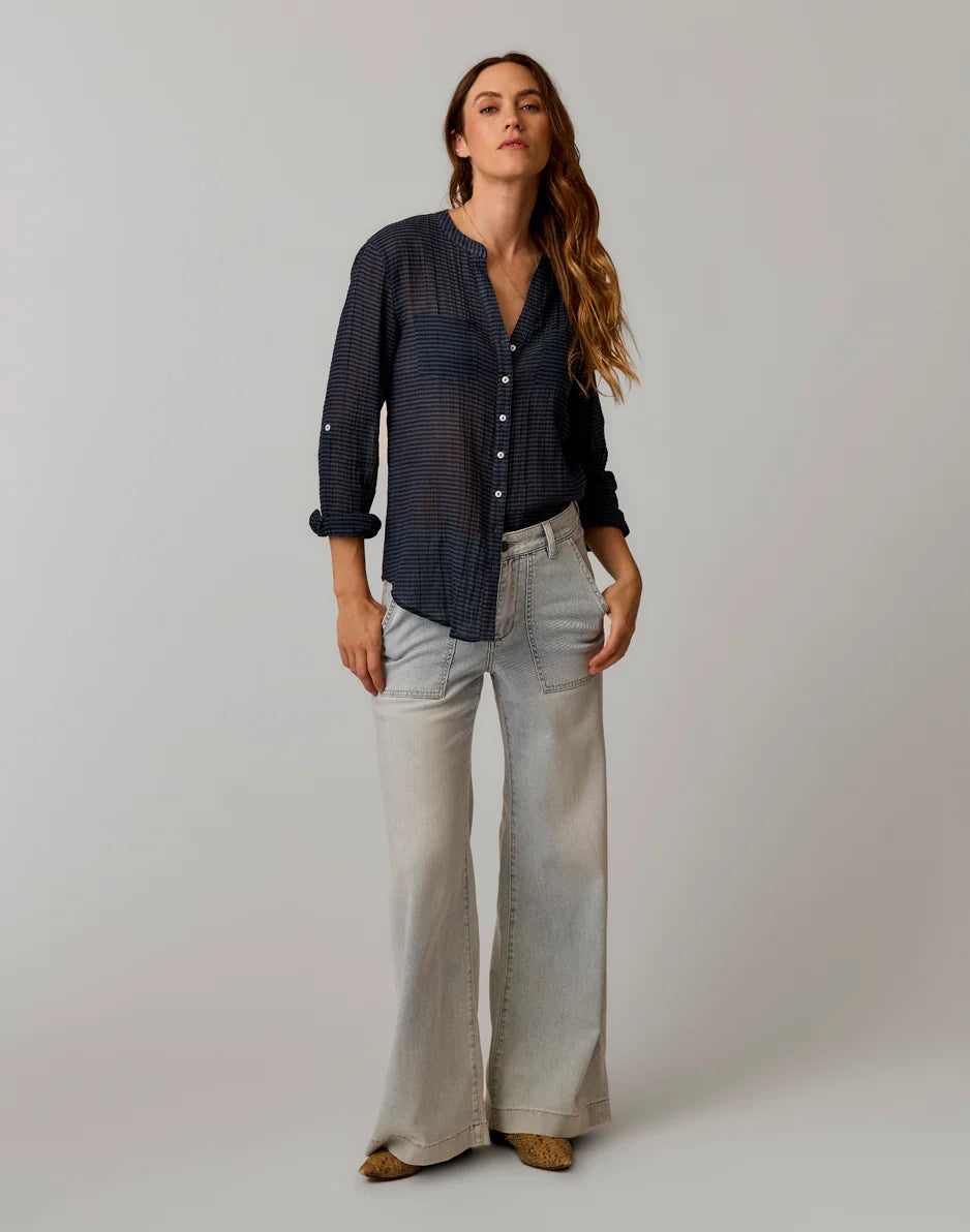 Dylan Gauze Tunic: Orion Stripe