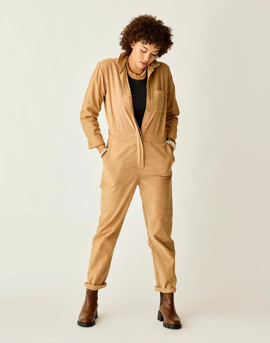 Bedford Jumpsuit: Camel - FINAL SALE