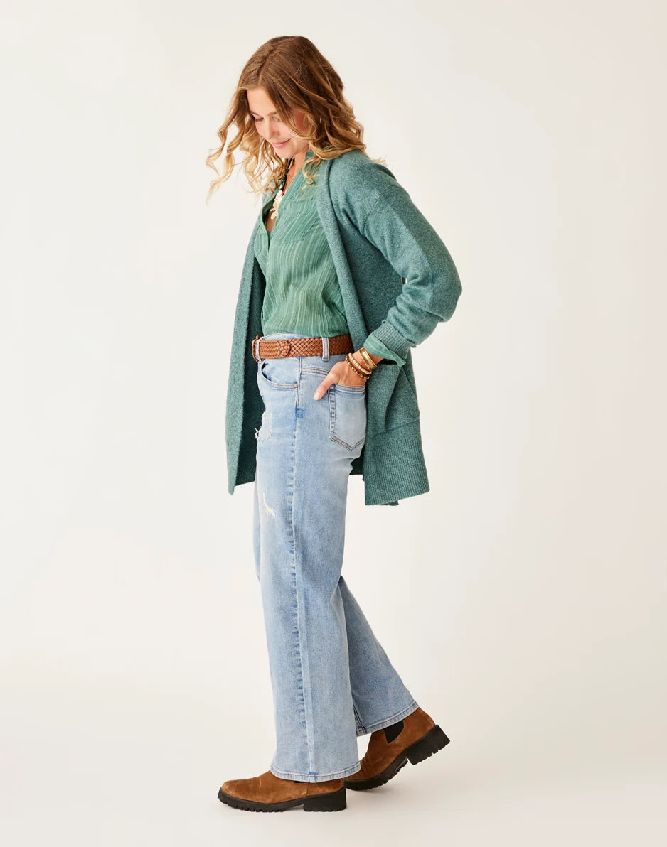 Aster Fuzzy Topper: Forest Heather - FINAL SALE