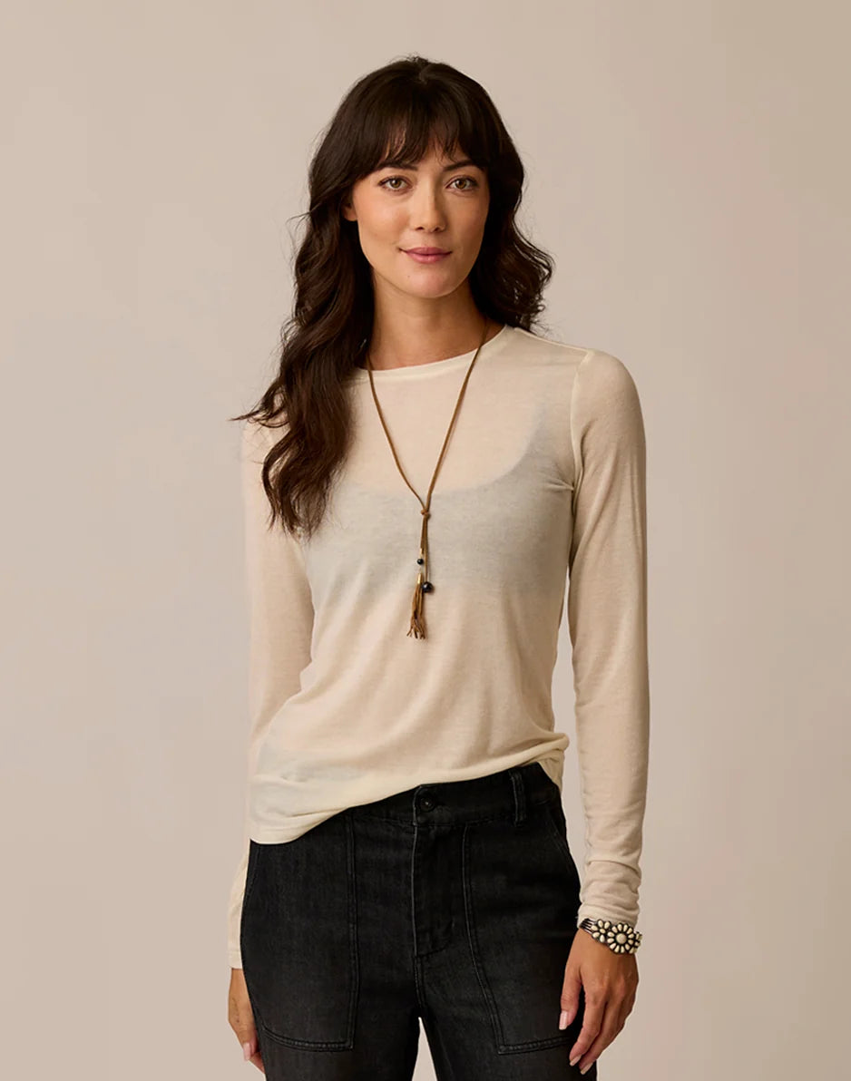 Lea Tissue Crewneck: Birch