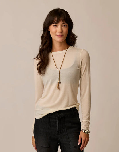 Lea Tissue Crewneck: Birch