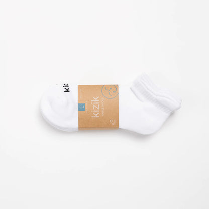 Kizik Ankle Socks - White - 3 Pack