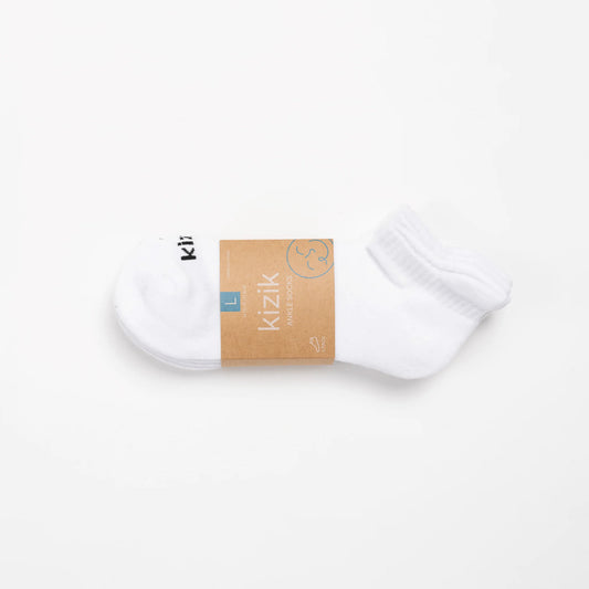 Kizik Ankle Socks - White - 3 Pack