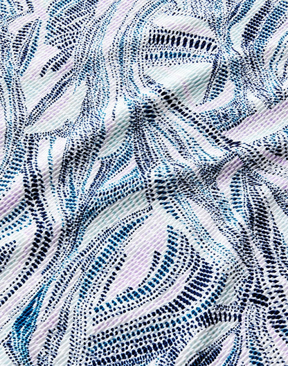 Elba Top: Olas Texture - FINAL SALE