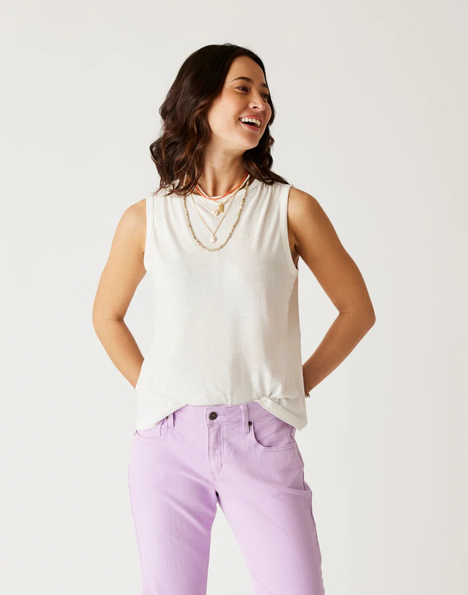Larisa Hemp Tank: Cloud