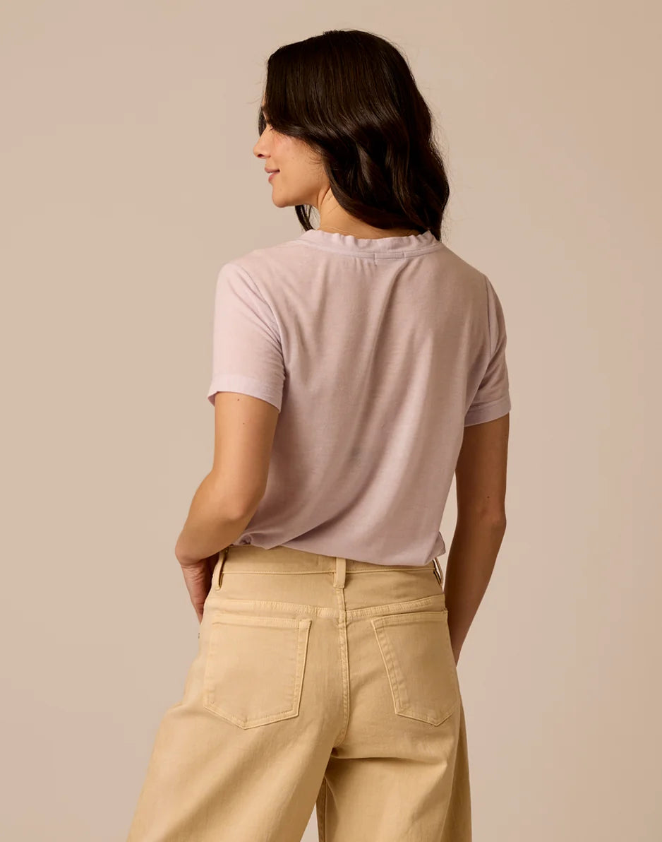 Lea Tissue V-Neck: Dawn