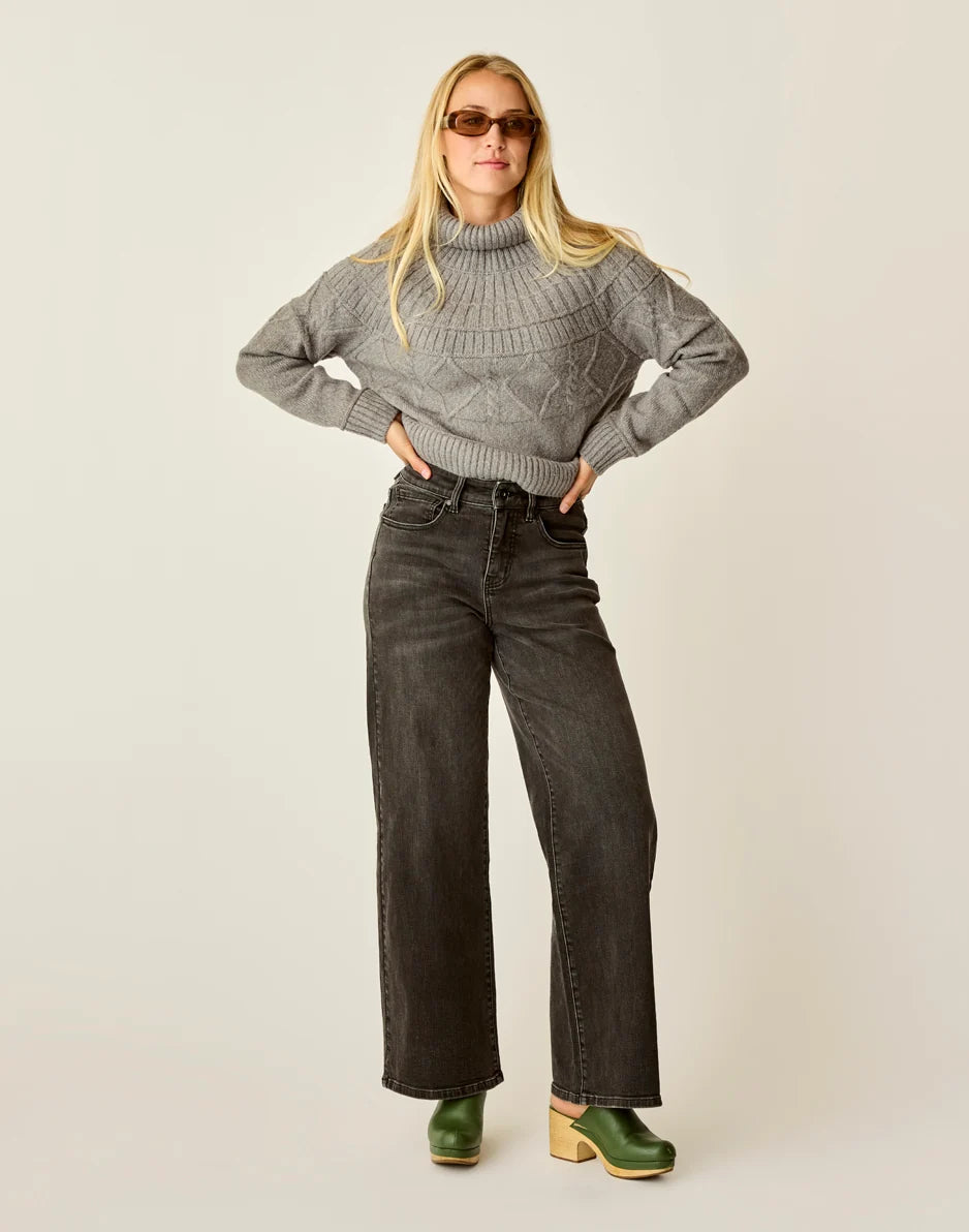 Audrey Wide Leg: Black