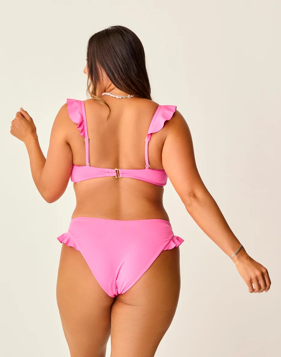 Bev Ruffle Bottom: Hot Pink - FINAL SALE