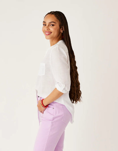 Dylan Textured Tunic: Cloud
