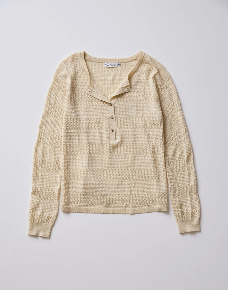 Amara Pointelle Sweater: Birch