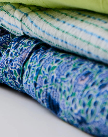 Dylan Gauze Sarong: Lagoon Stripe