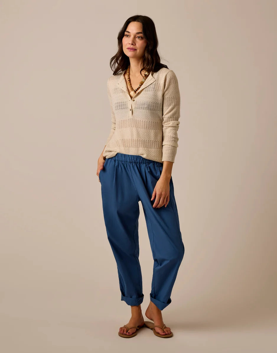 Amara Pointelle Sweater: Birch