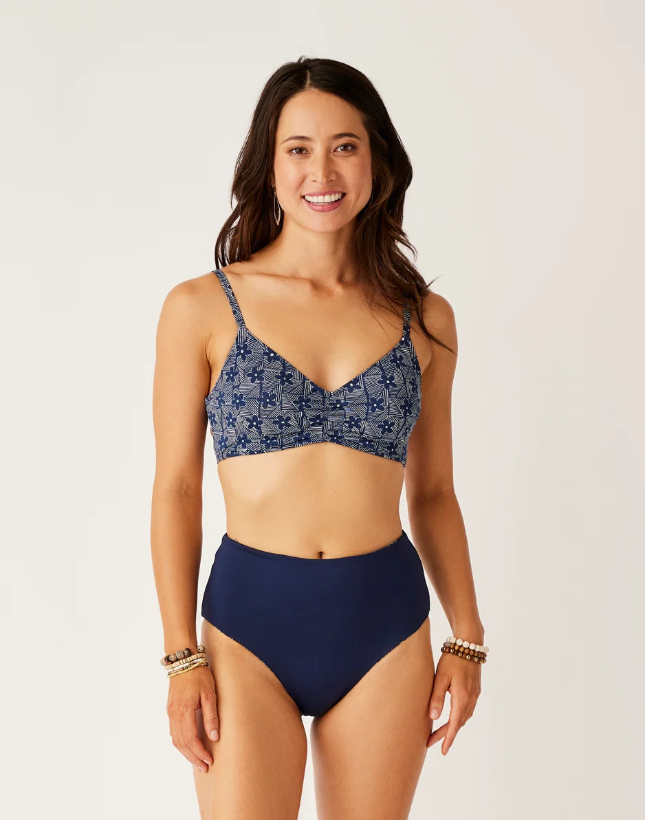 Erin Reversible Bottom: Daisy/Navy - FINAL SALE