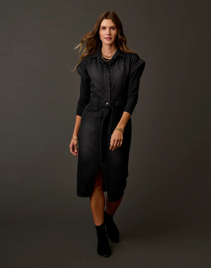 Lea Tissue Crewneck: Black